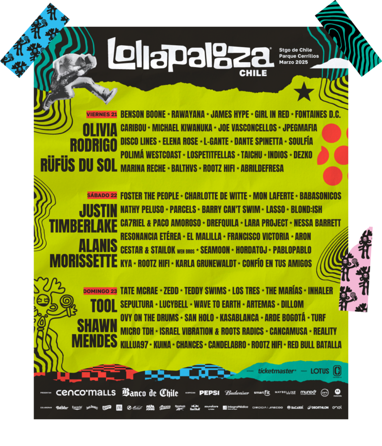Lollapalooza Cartel 2025, Santiago Chile