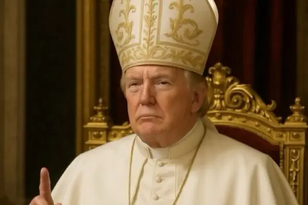 “Pensé que esto era una página de memes…”: Arrojo de Trump en versión papa genera ola de críticas Trump en versión papal