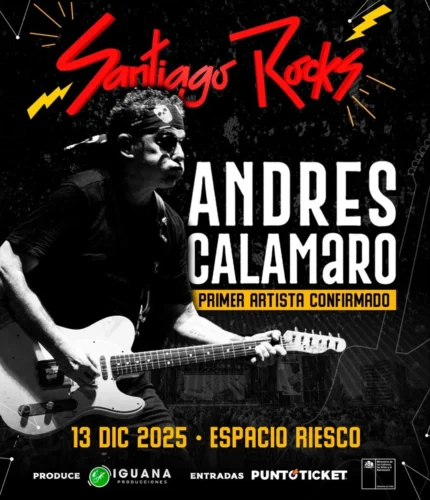 Santiago Rocks 2025 anuncia a Petinellis, Molotov y Andrés Calamaro 3 Santiago Rocks