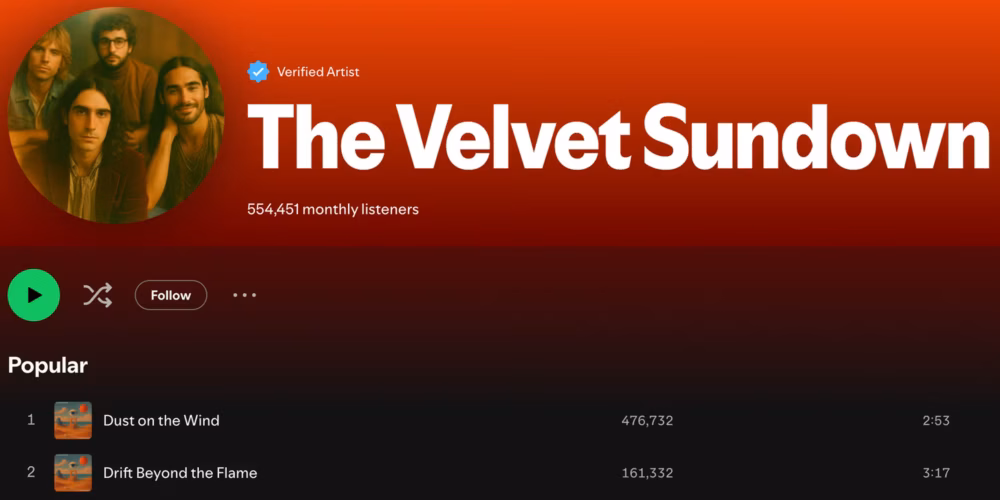 The Velvet Sundown, el extraordinario proyecto musical, creado con IA que se hizo viral 2 The Velvet Sundown IA 4