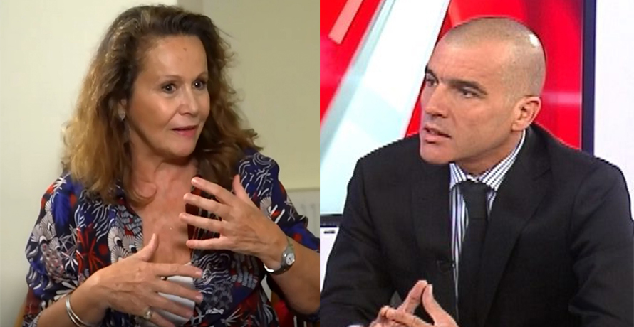 Más años, más estilo: 15 parejas donde ellas llevan la delantera 12 Eli de Caso y Carlos Duran